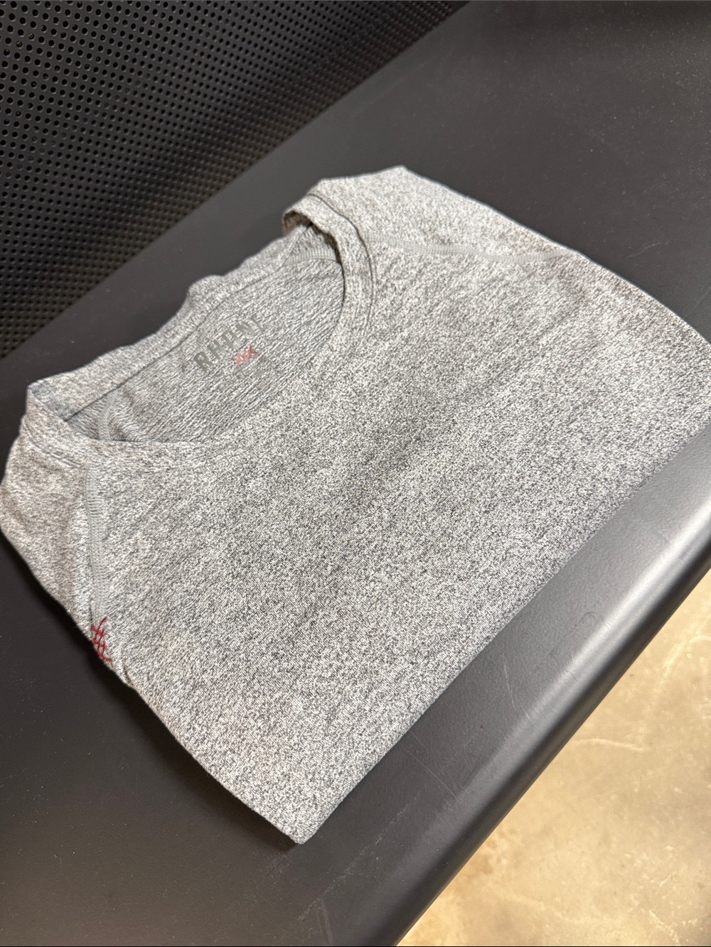 RHONE Heather Gray Long Sleeve Performance Tee